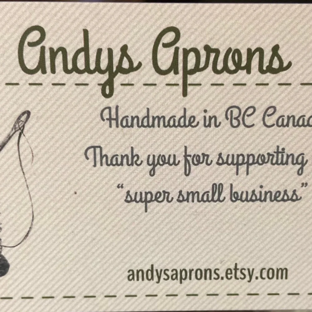 Andys Aprons - not so basic. “Blue Roses” - Picture 4 of 5